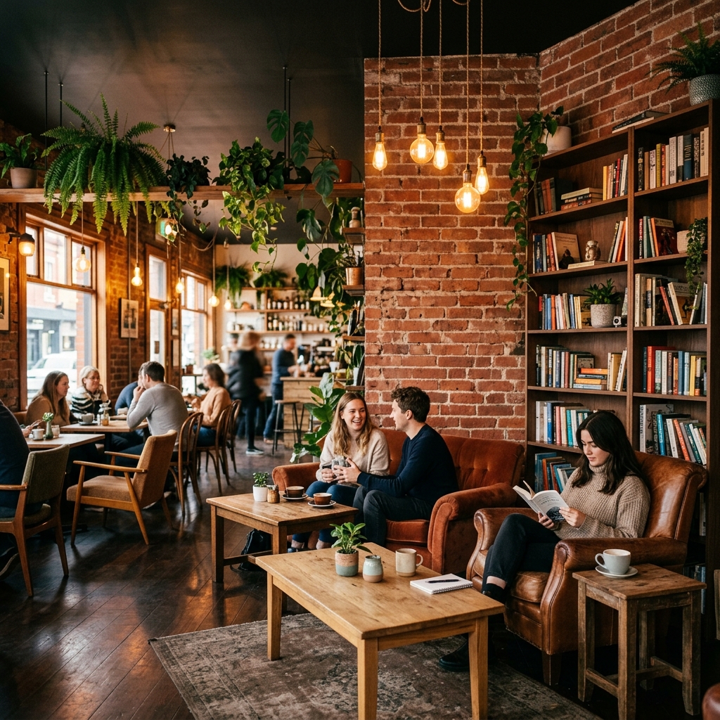 Indoor Area Cafe Susu Indonesia