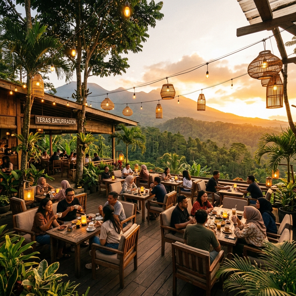 Outdoor Cafe Susu Indonesia